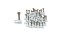 Tube Clamp - white 1/4 inch with screw (100 pk)